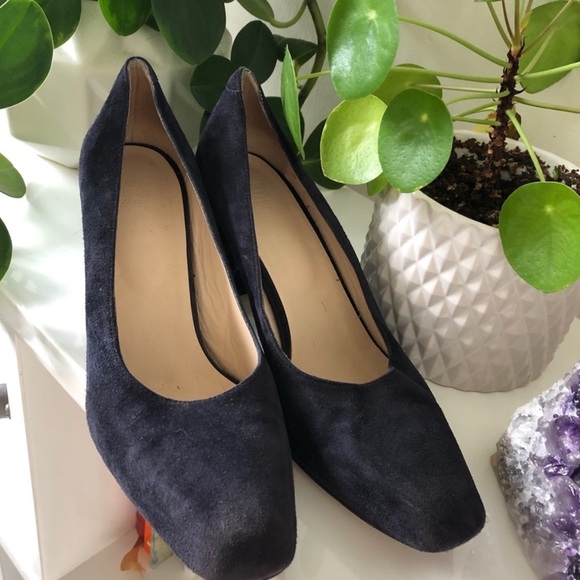 Maryam Nassir Zadeh Maryam Pump in Navy Suede 40 - Picture 4 of 9